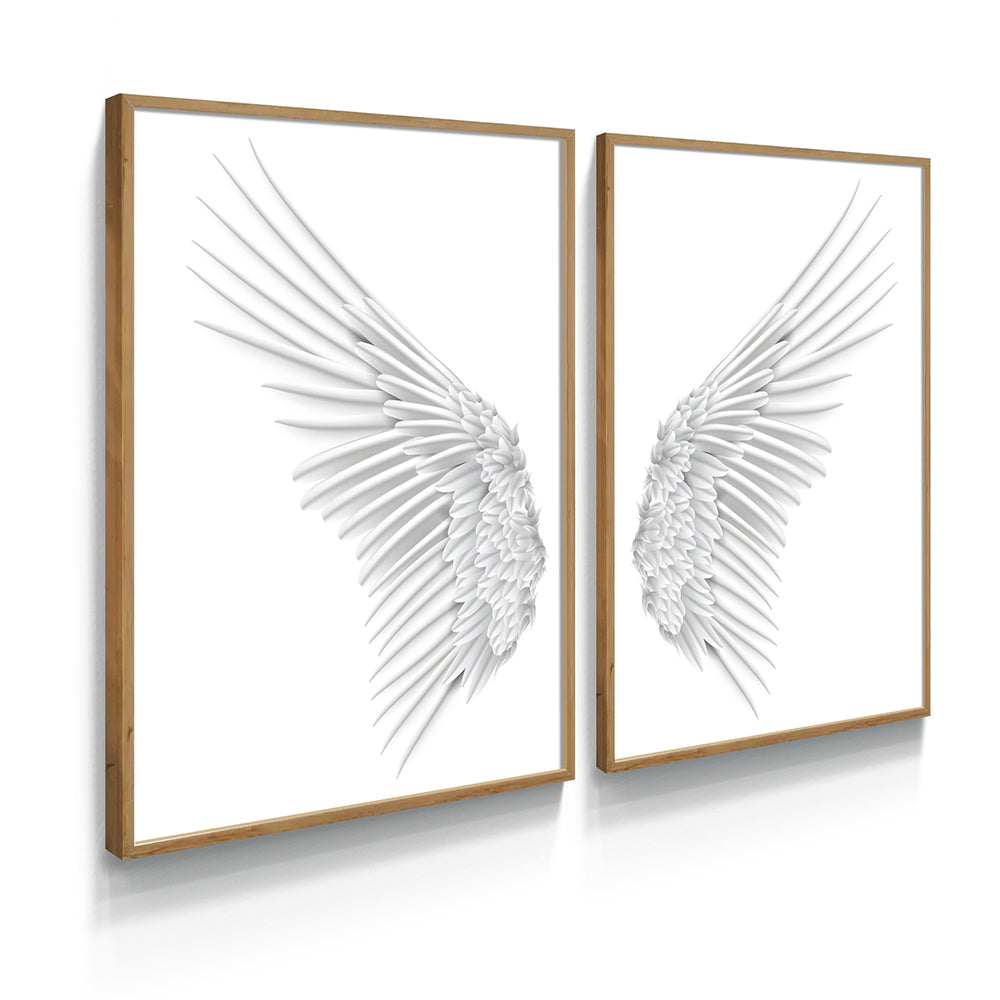 Composição de quadros Asas de Anjo