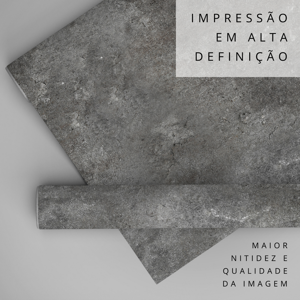 Papel de parede Concreto Rústico Preto