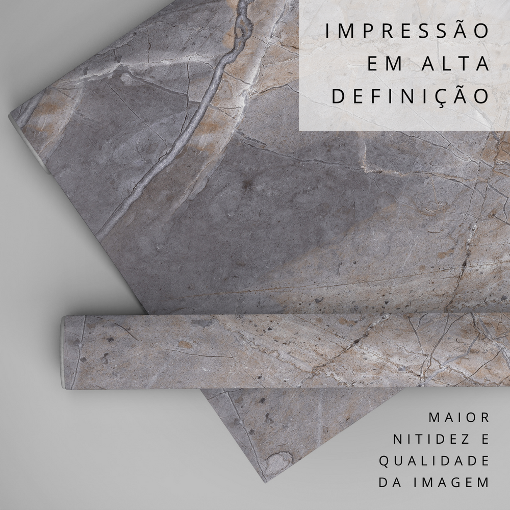 Papel de Parede Adesivo Efeito Mármore Quartzito
