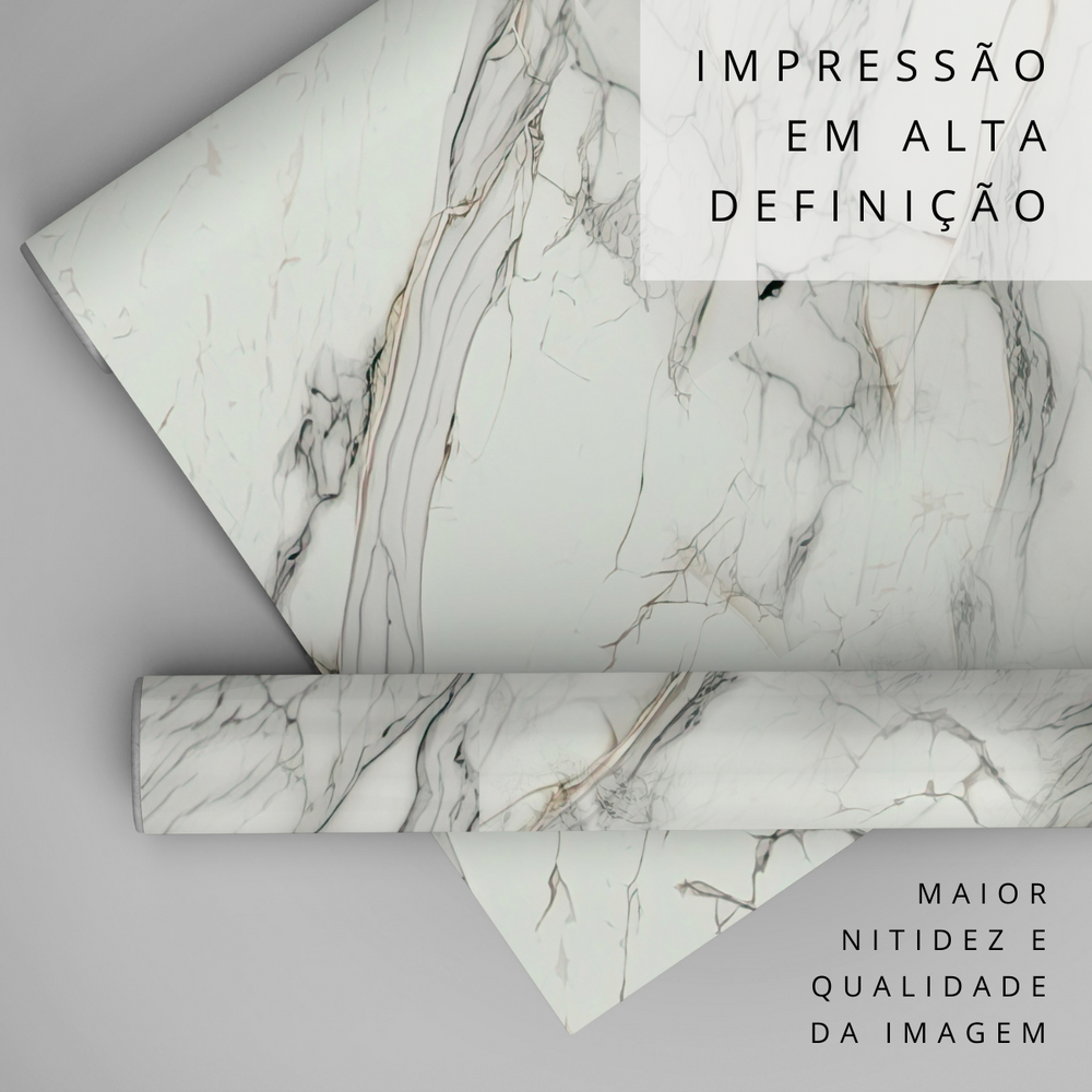 Papel de Parede Adesivo Mármore Branco Supreme