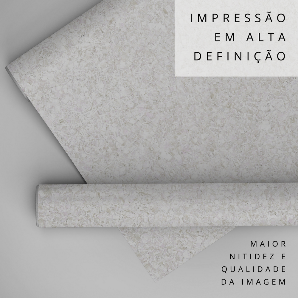 Papel de Parede Adesivo Efeito Textura Granito Branco