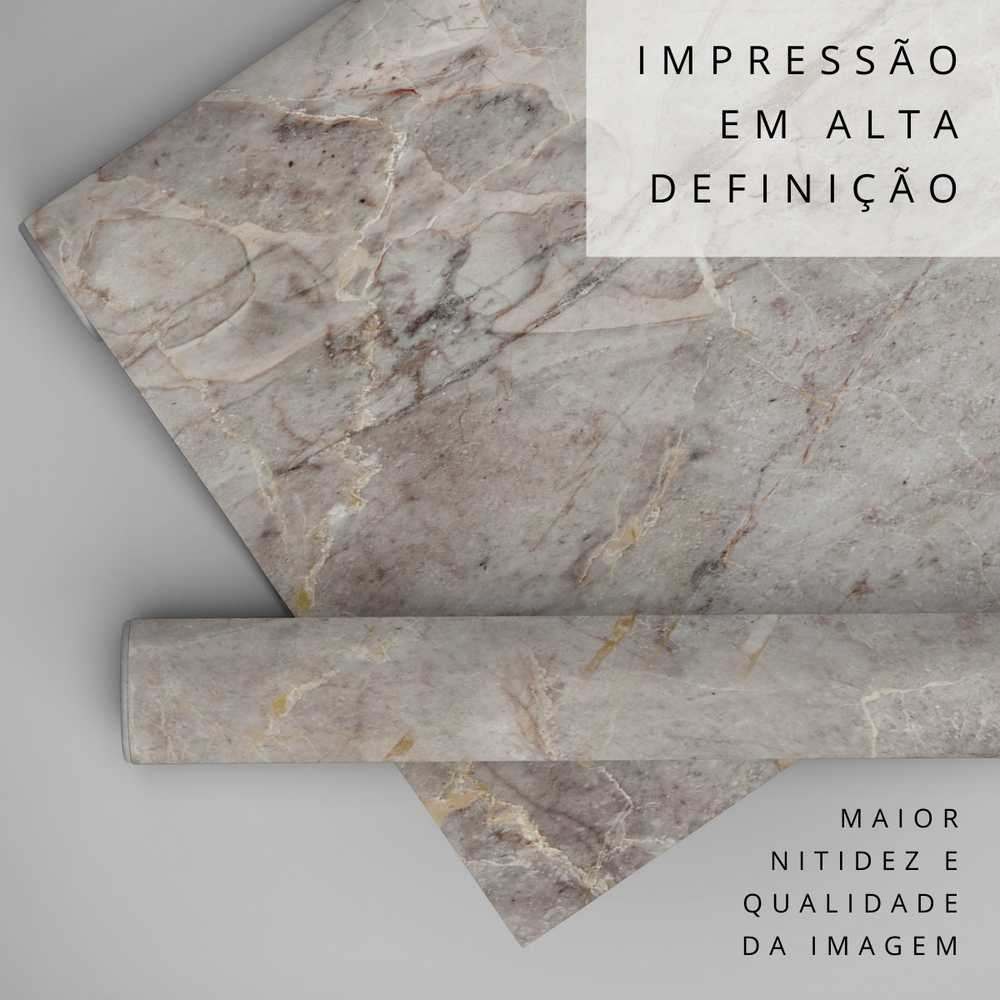 Papel de Parede Adesivo Mármore Natural Cinza