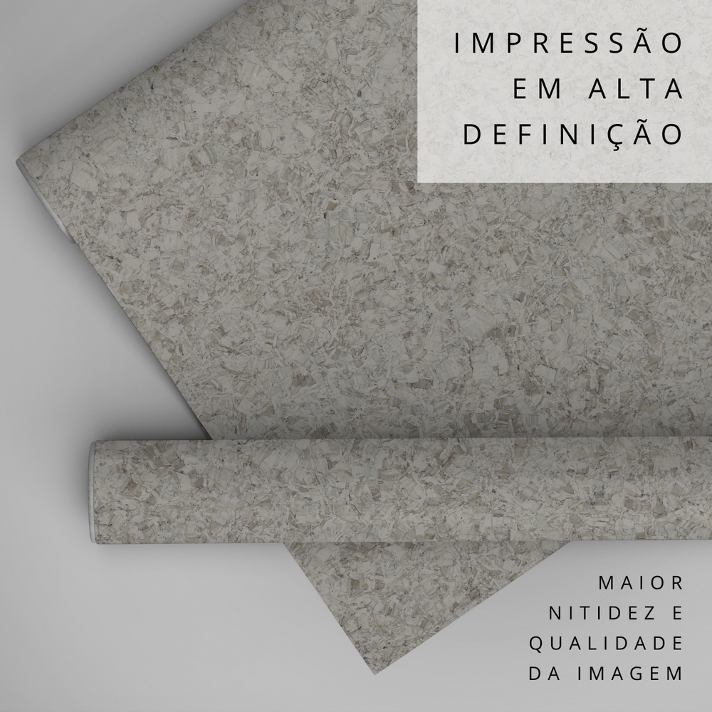 Papel de Parede Adesivo Efeito Textura Granito Cinza
