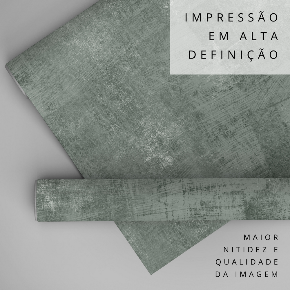 Papel de parede Concreto Rústico Verde