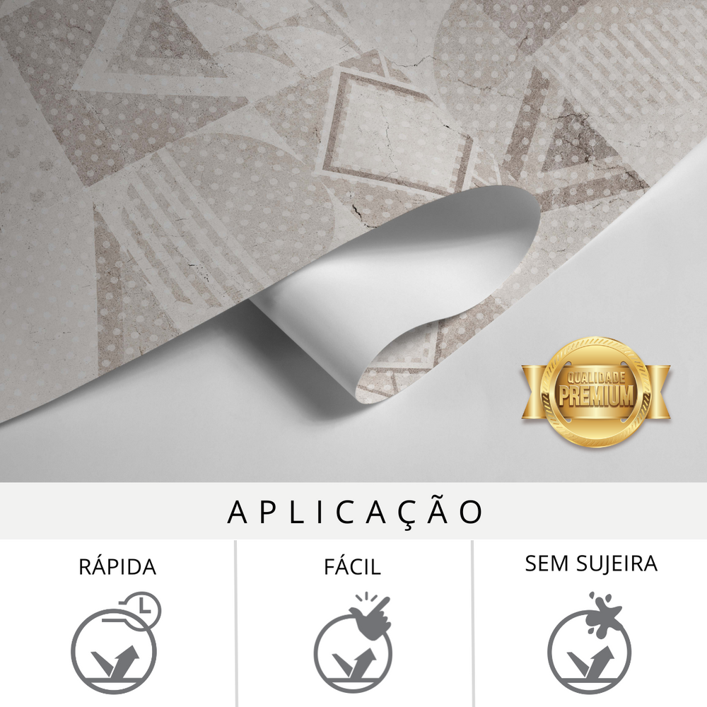 Papel de Parede Azulejo Português Geométrico
