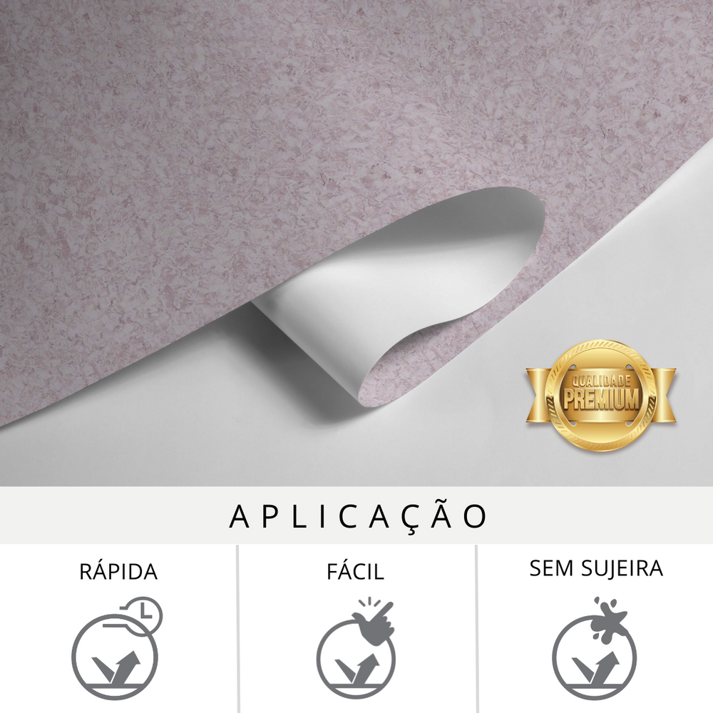 Papel de Parede Adesivo Efeito Textura Granito Rosa