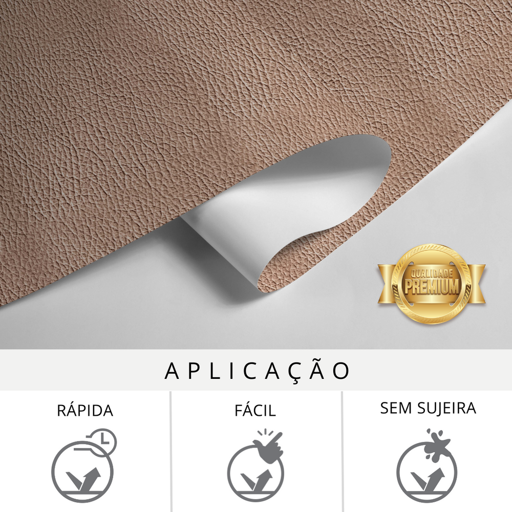 Papel de Parede Que Imita Couro Salmão