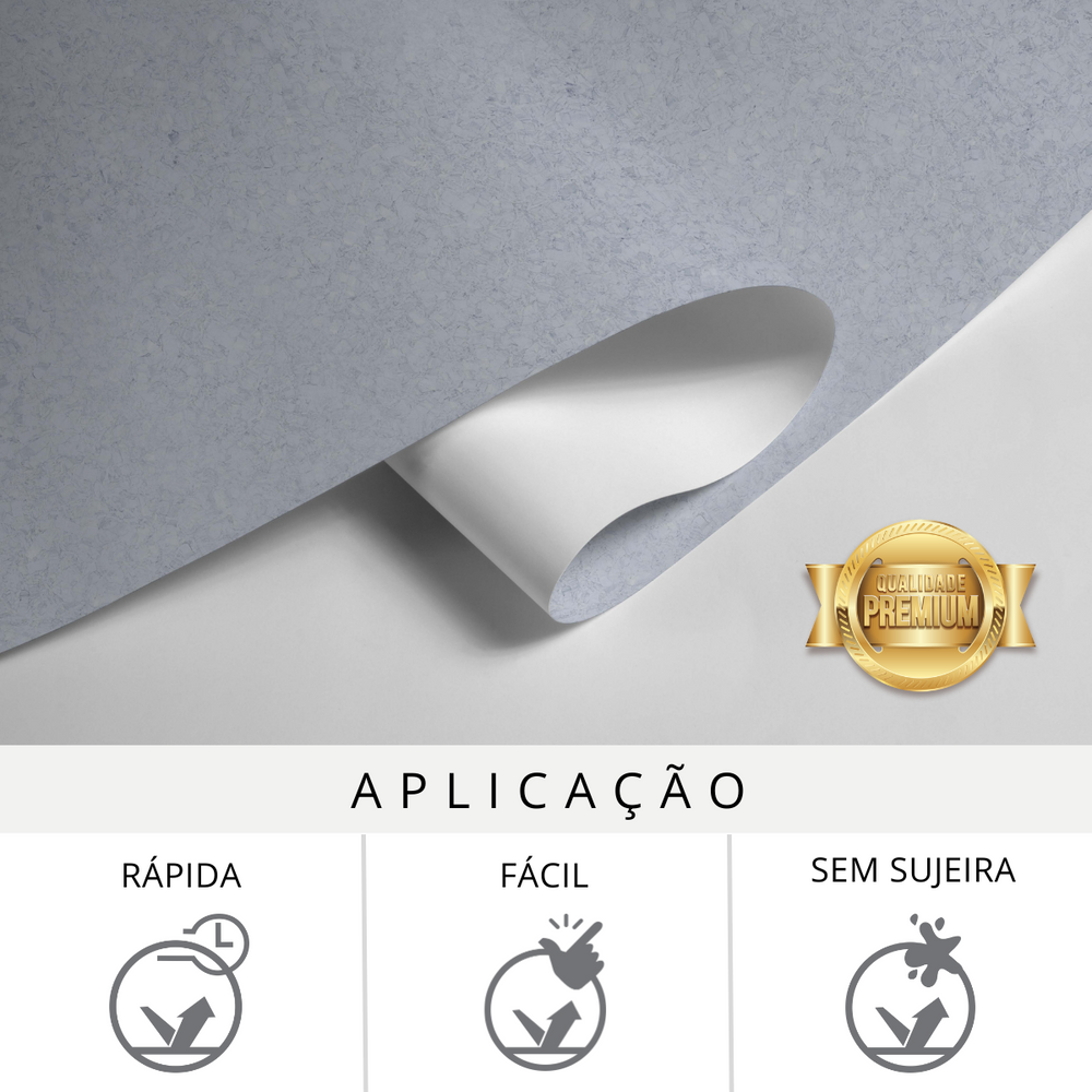Papel de Parede Adesivo Efeito Textura Granito Azul