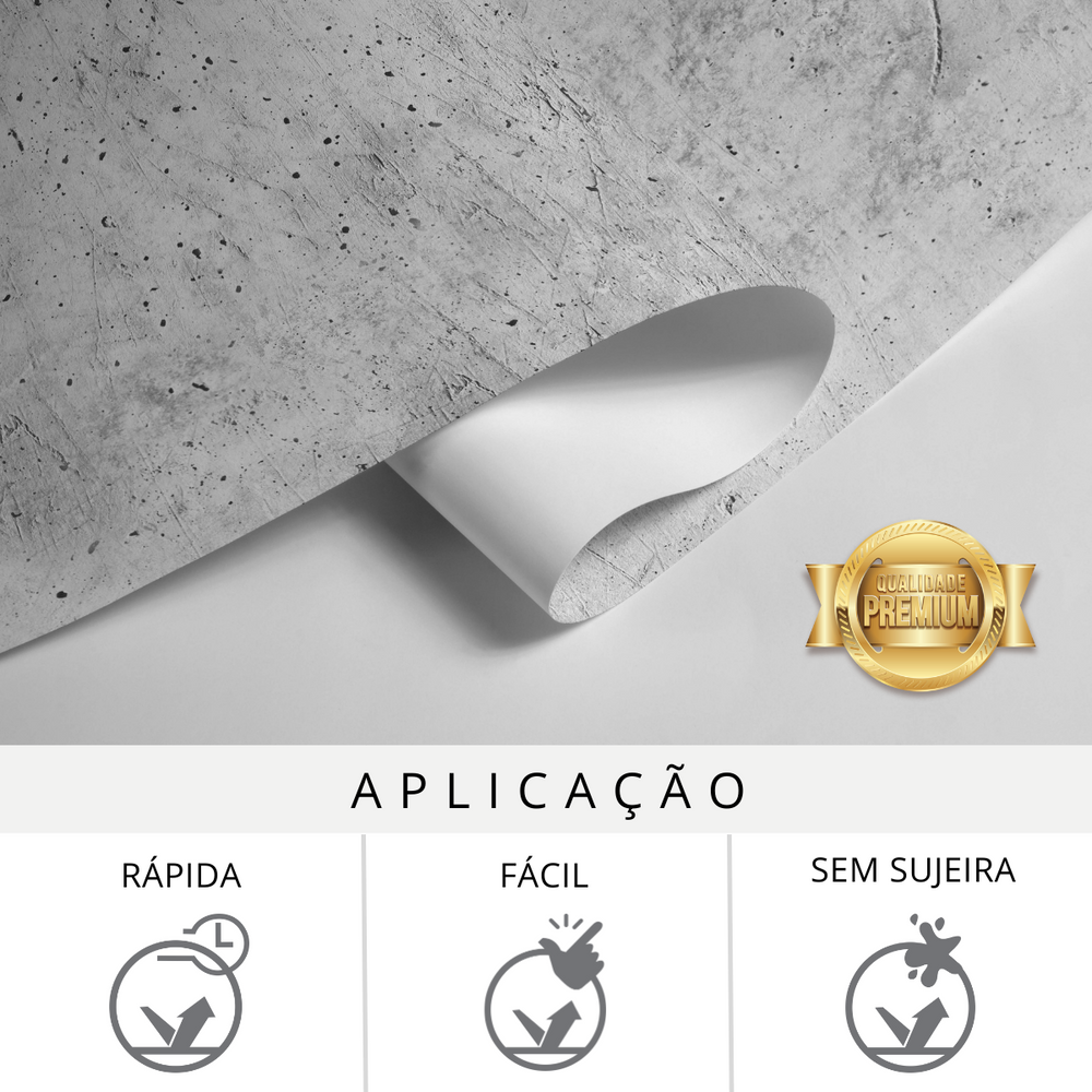 Papel de parede que Imita Concreto Rústico