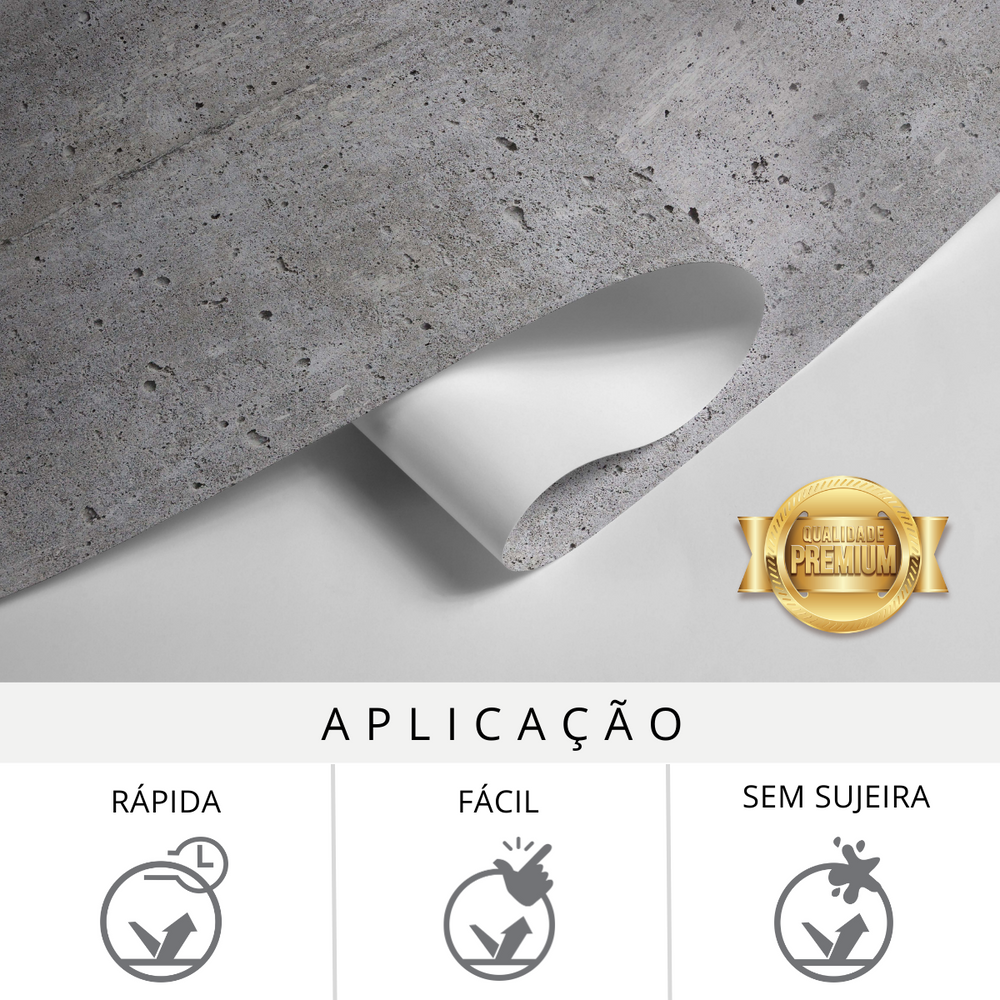 Papel de parede Concreto Rústico Cinza Escuro