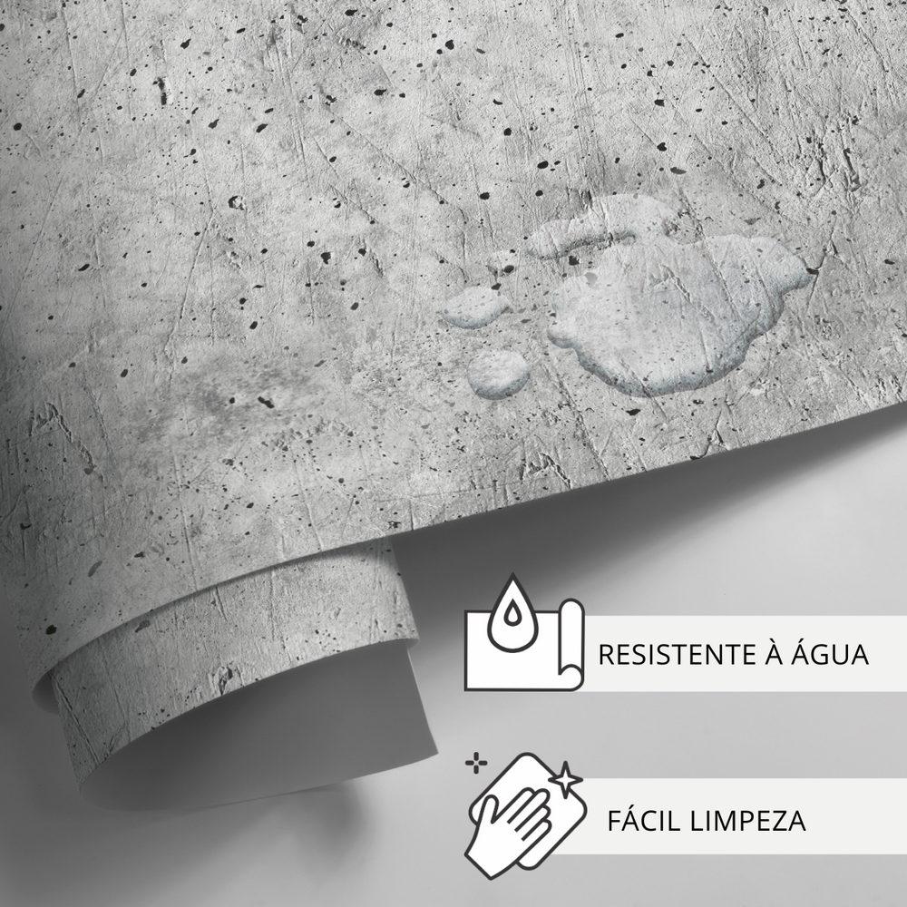 Papel de parede que Imita Concreto Rústico