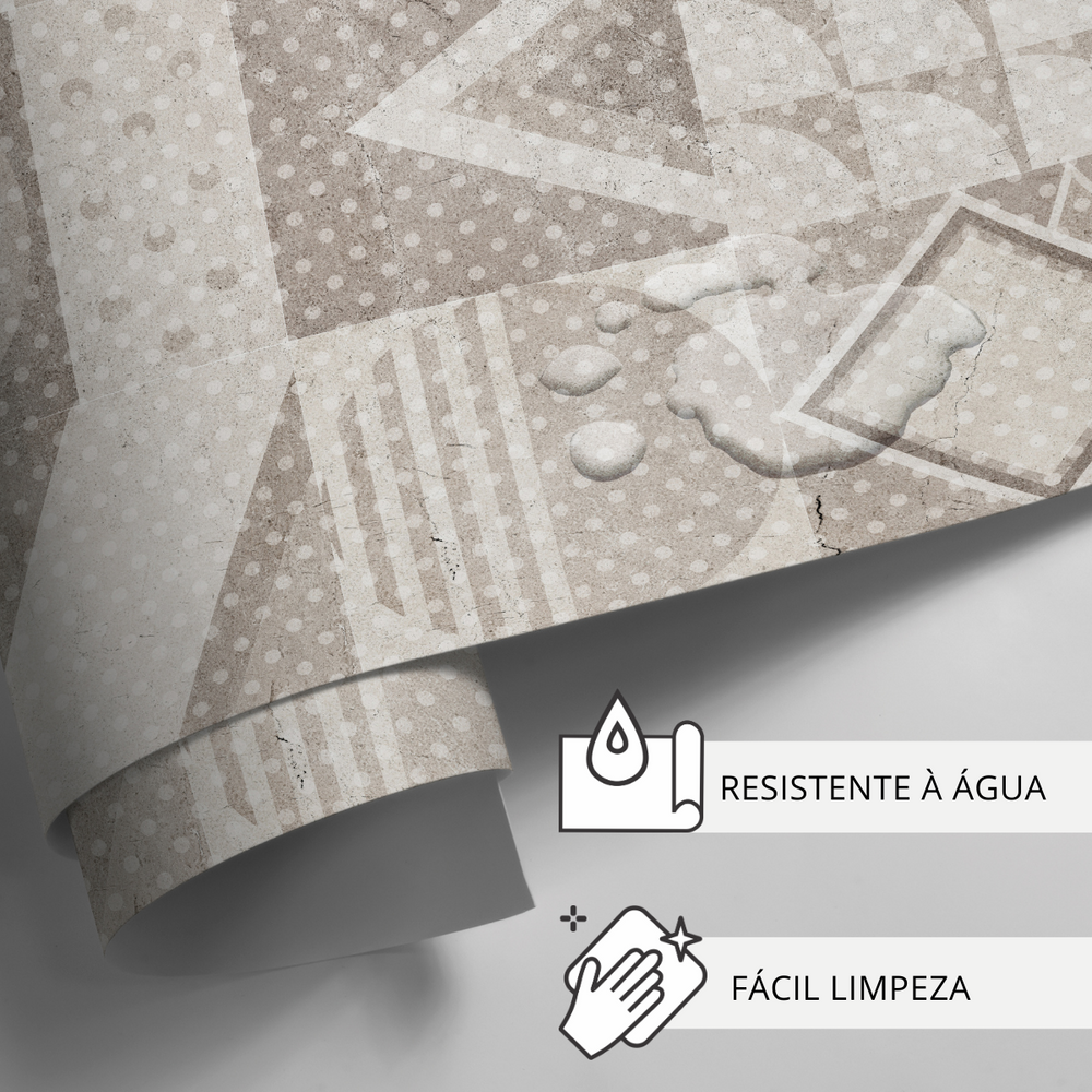 Papel de Parede Azulejo Português Geométrico
