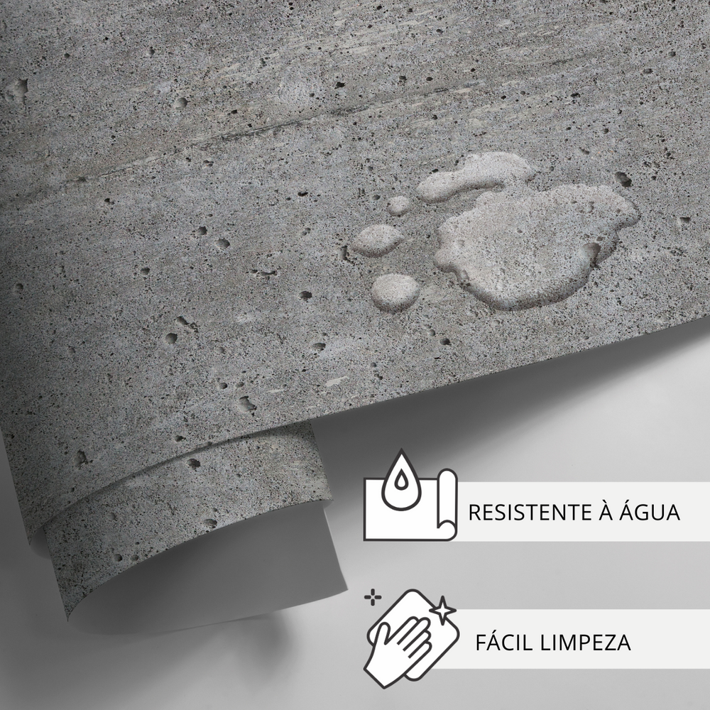 Papel de parede Concreto Rústico Cinza Escuro