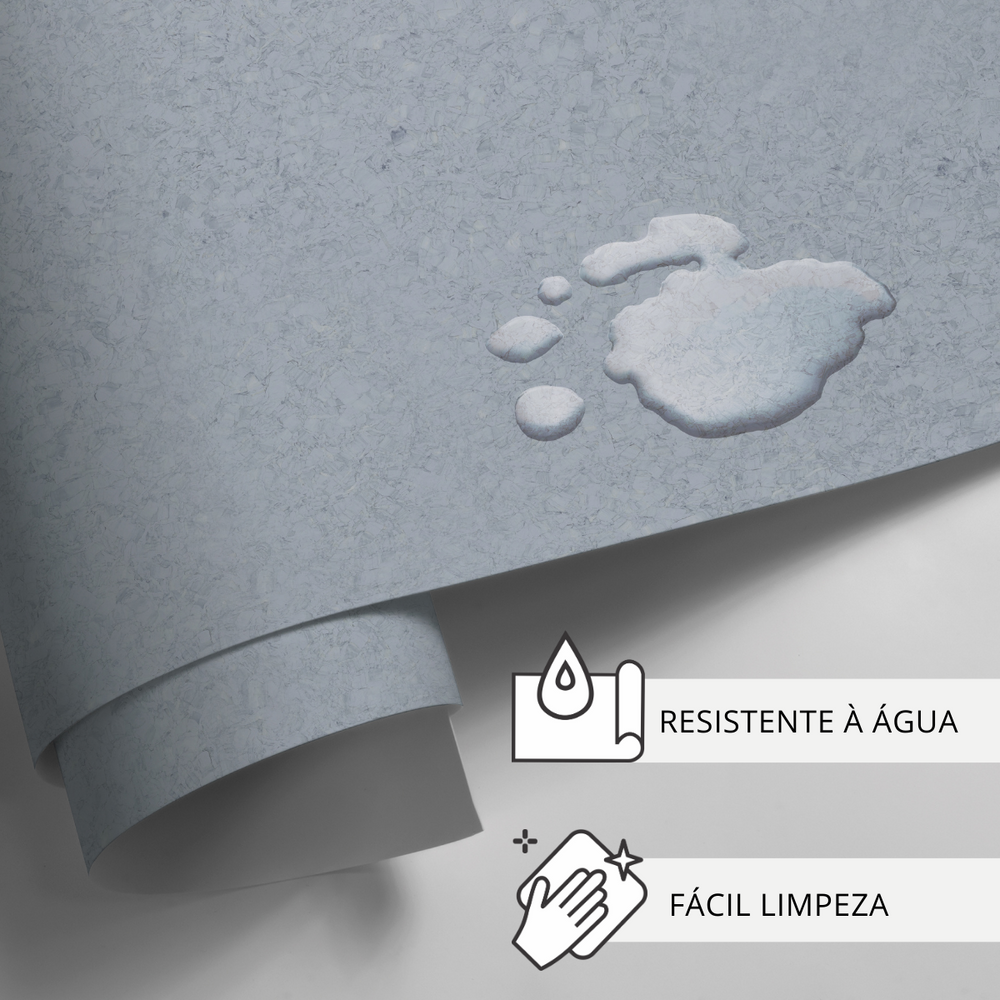 Papel de Parede Adesivo Efeito Textura Granito Azul