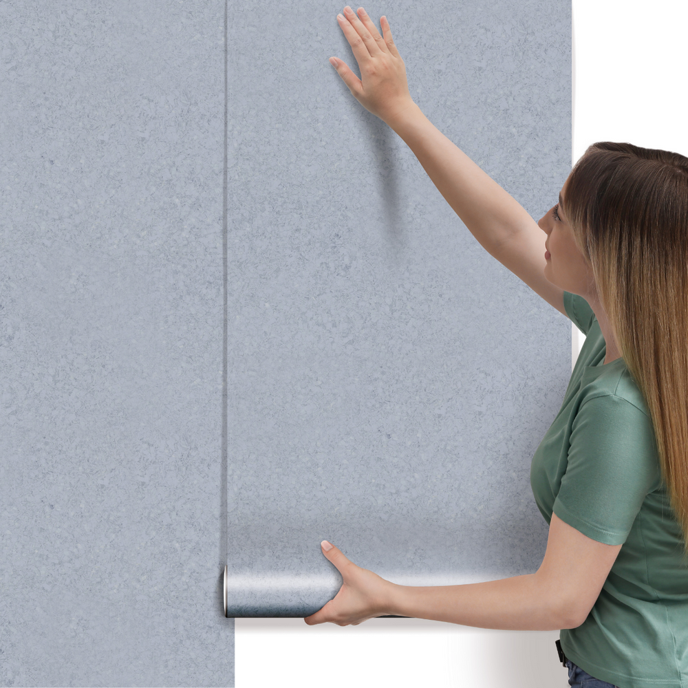 Papel de Parede Adesivo Efeito Textura Granito Azul