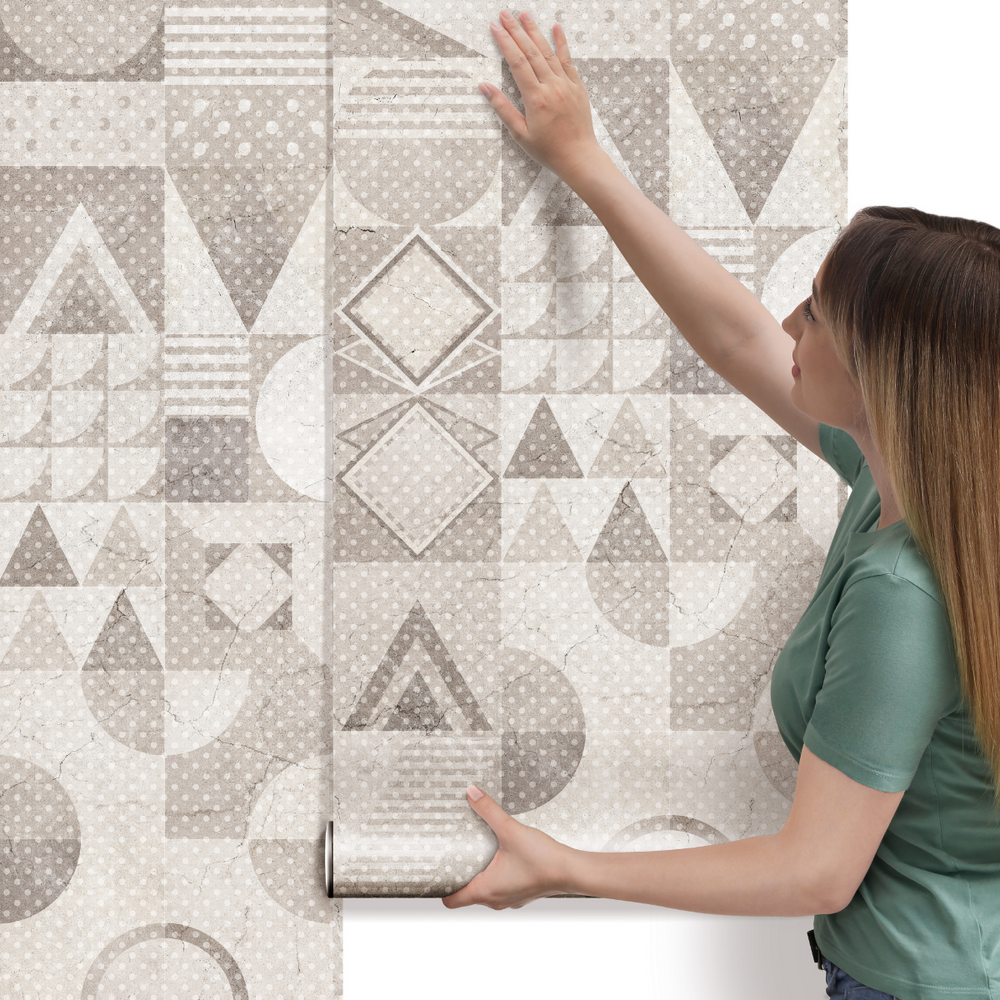 Papel de Parede Azulejo Português Geométrico
