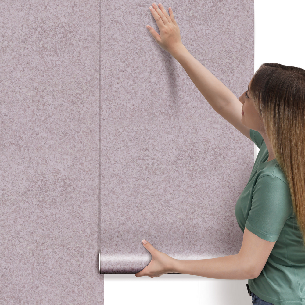 Papel de Parede Adesivo Efeito Textura Granito Rosa
