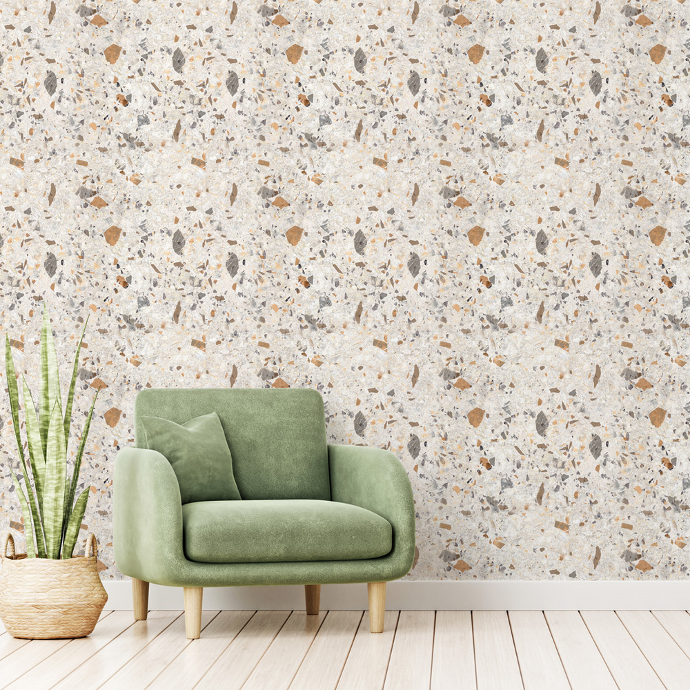 Papel de Parede Adesivo Efeito Granito Cálcario