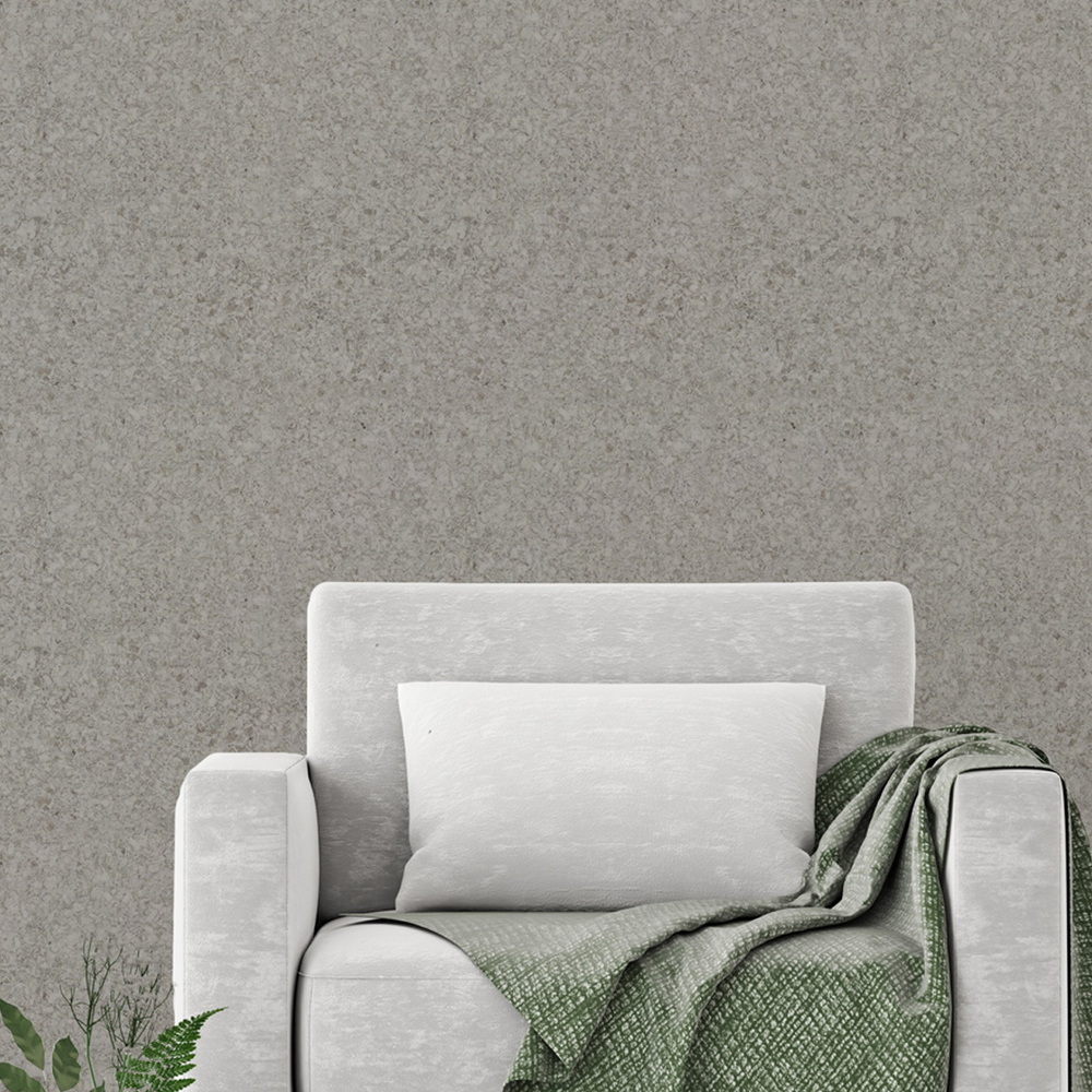 Papel de Parede Adesivo Efeito Textura Granito Cinza