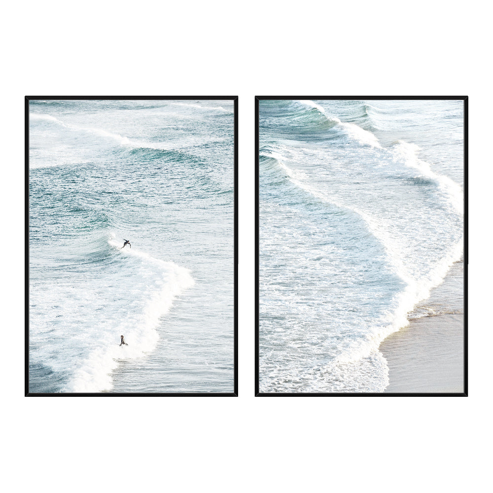 Composição De Quadros Ondas do Mar - 60OFF