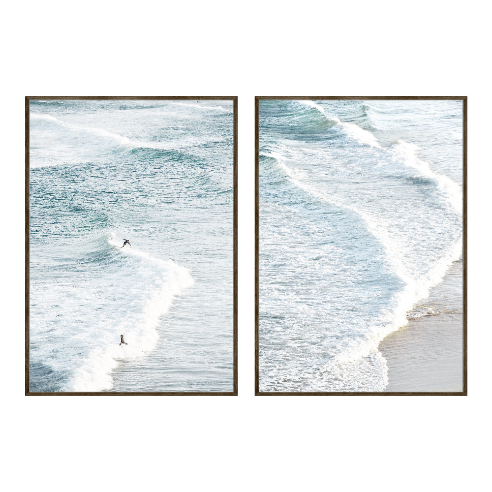 Composição De Quadros Ondas do Mar - 60OFF
