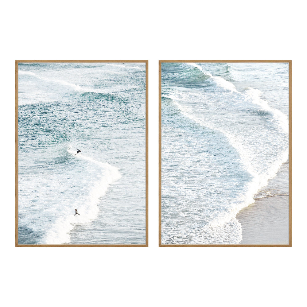 Composição De Quadros Ondas do Mar - 60OFF