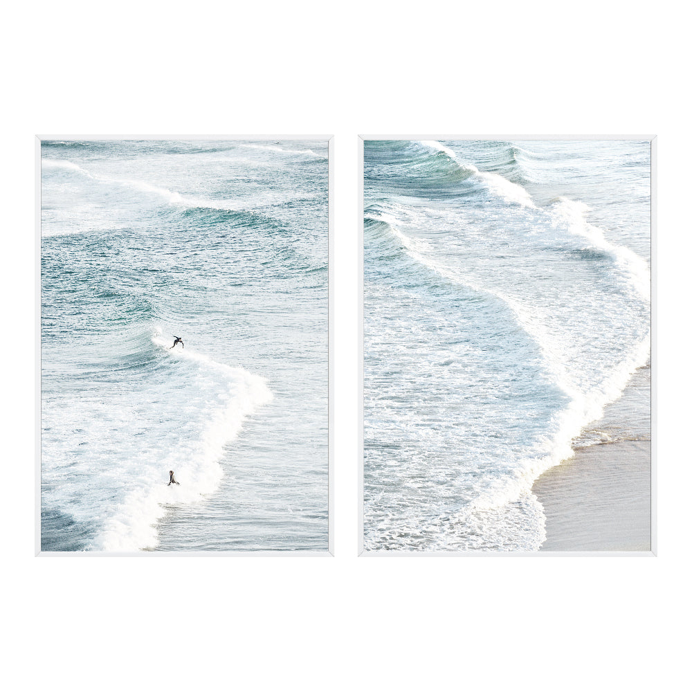 Composição De Quadros Ondas do Mar - 60OFF
