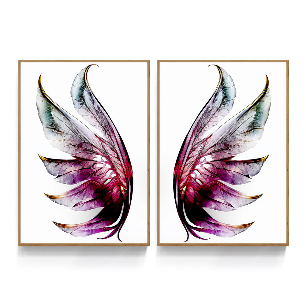 Composição De Quadros Borboleta Mordena Asas Roxo - 60OFF