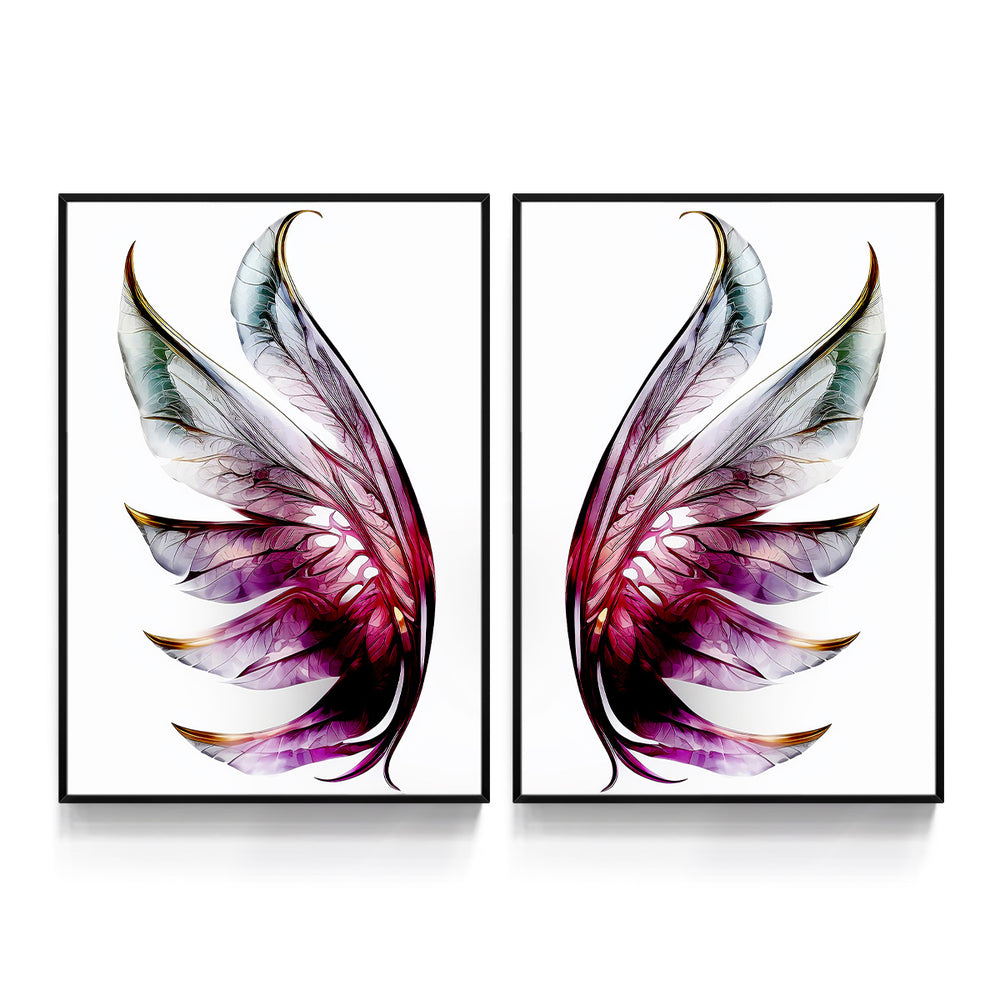Composição De Quadros Borboleta Mordena Asas Roxo - 60OFF