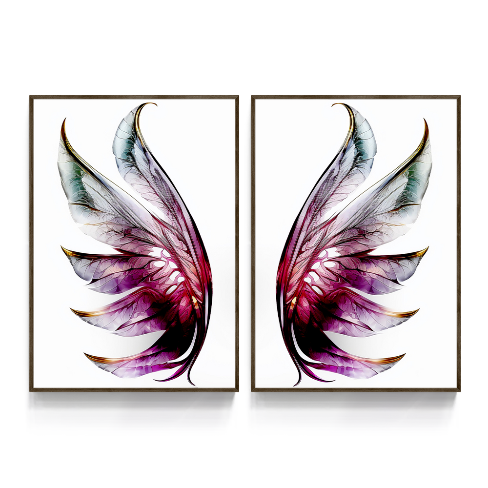 Composição De Quadros Borboleta Mordena Asas Roxo - 60OFF