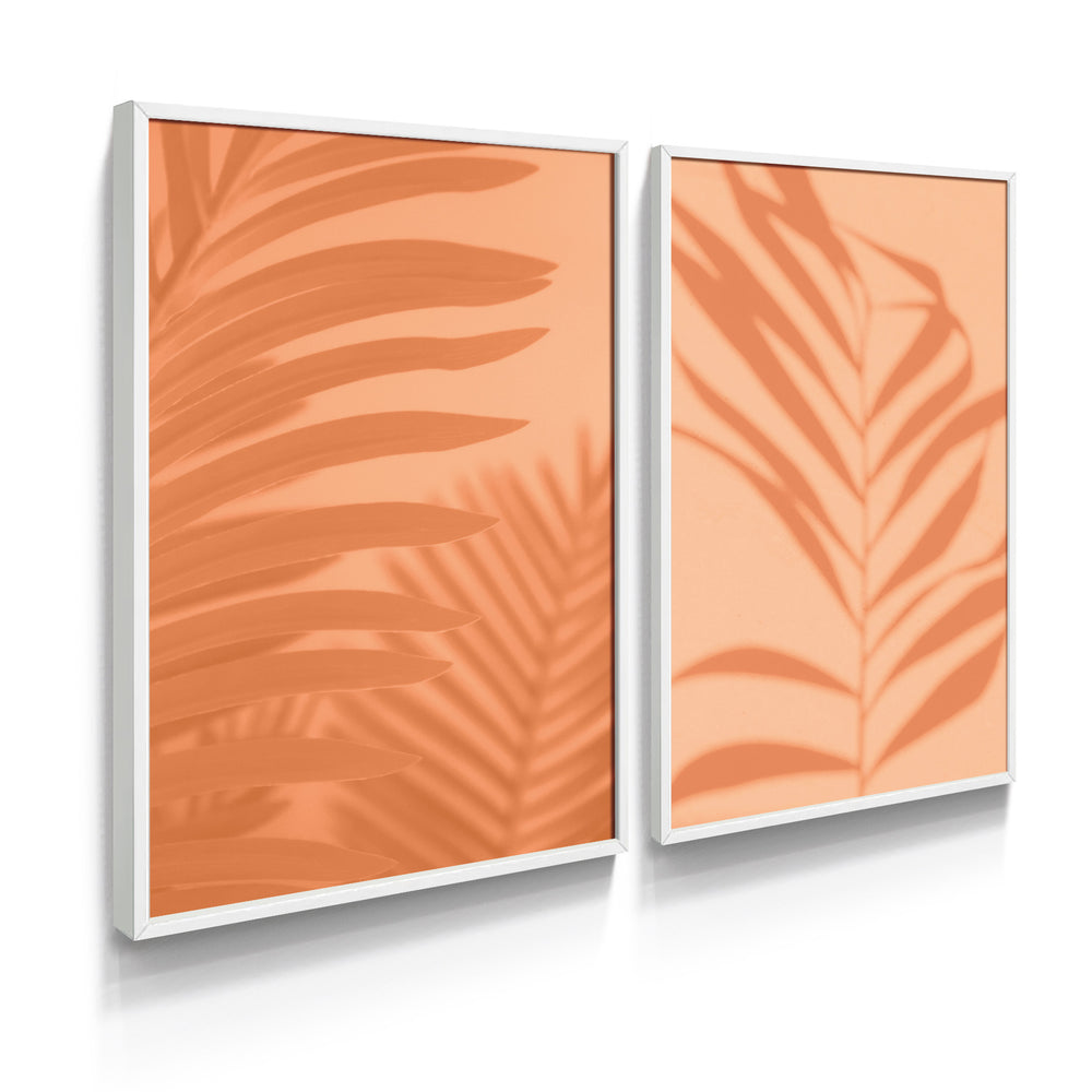 Composição de Quadros Botânico Folhas Pantone Moderno