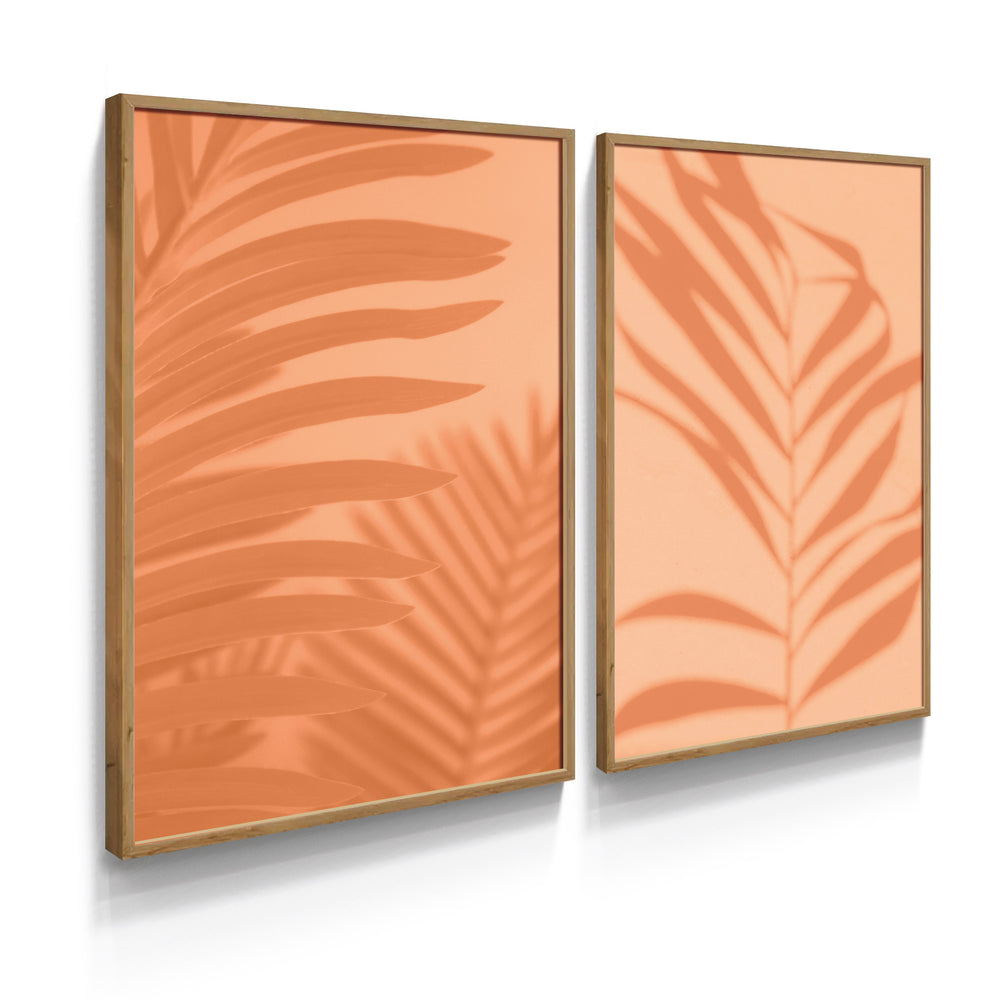 Composição de Quadros Botânico Folhas Pantone Moderno