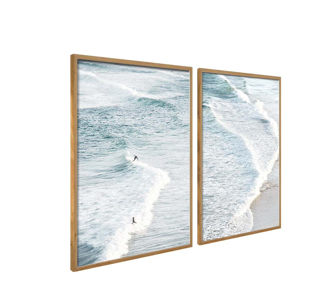 Composição De Quadros Ondas do Mar - 60OFF