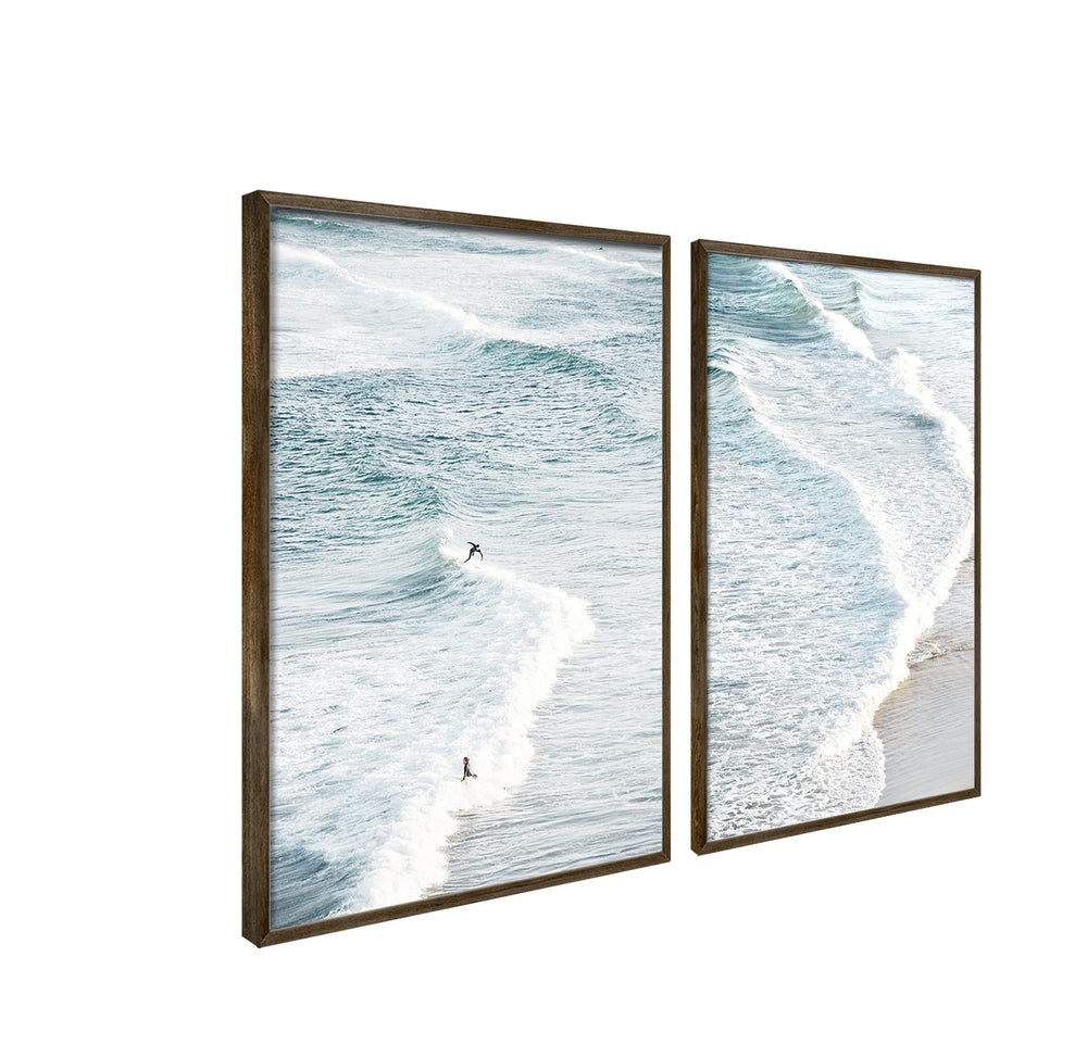 Composição De Quadros Ondas do Mar - 60OFF