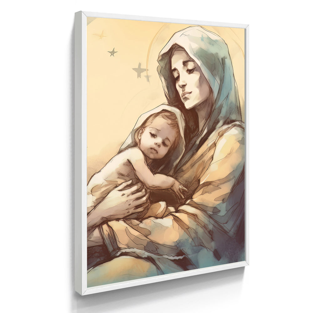 Quadro Individual Relioso O Colo De Santa Maria