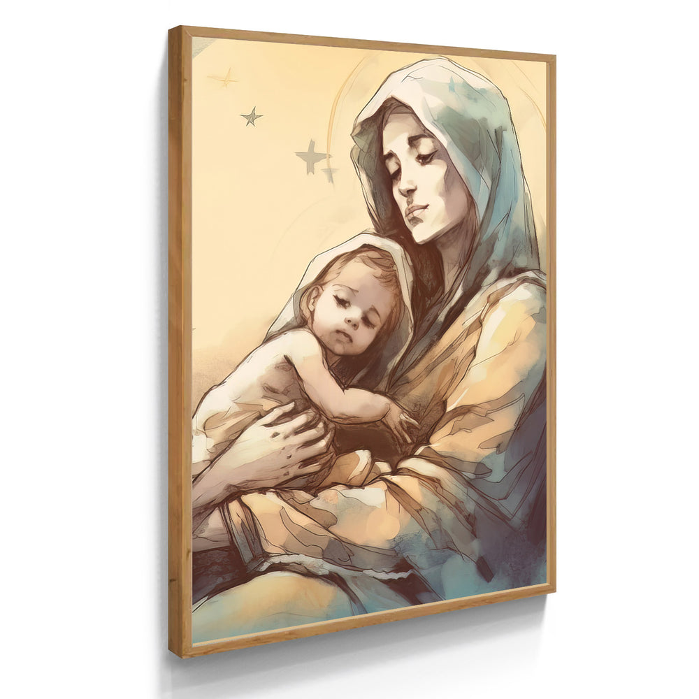 Quadro Individual Relioso O Colo De Santa Maria
