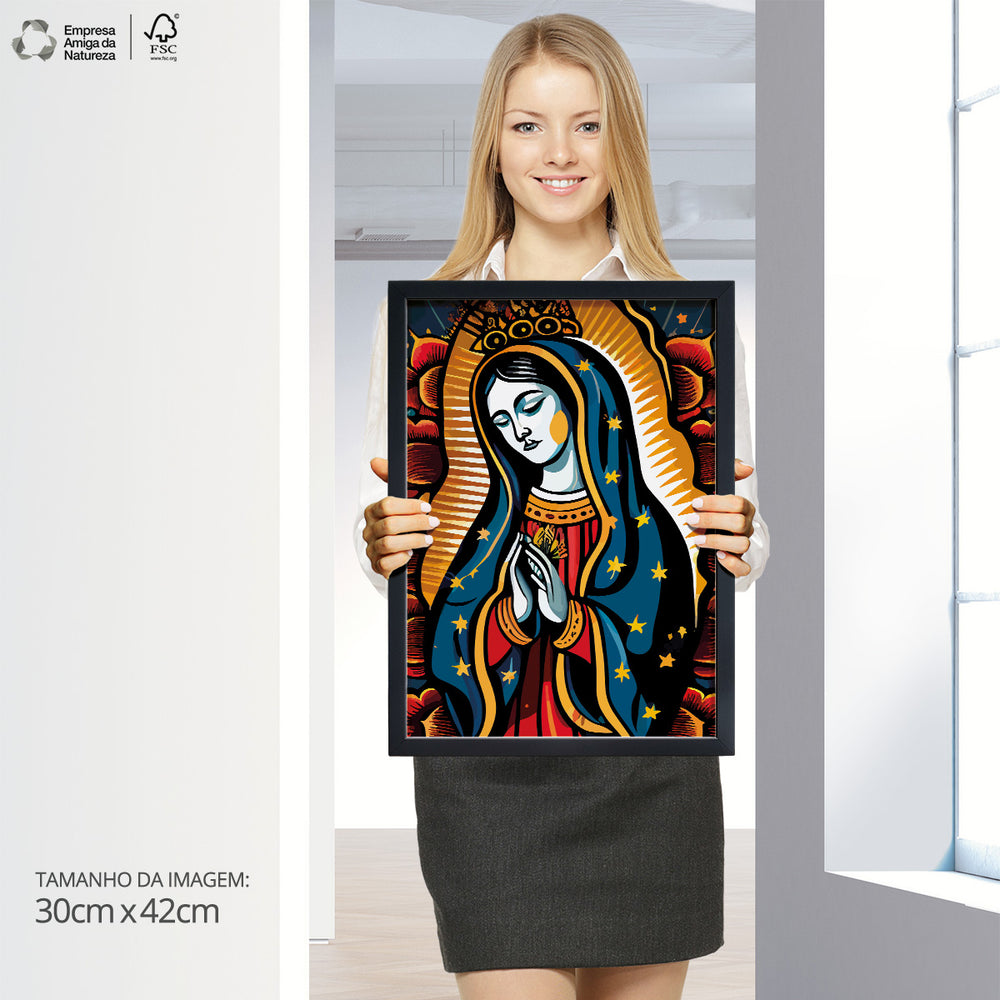 Quadro Individual Religioso Virgem Guadalupe