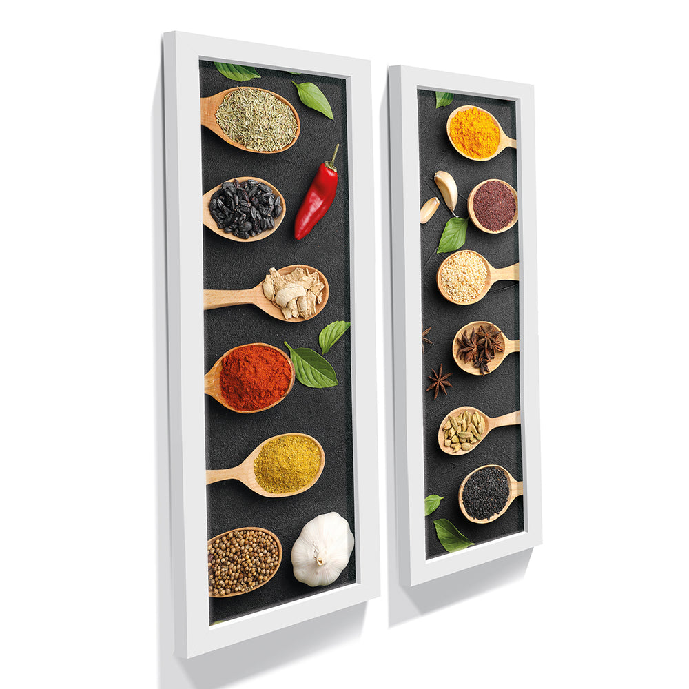 Composição de quadros para cozinha, Temperos Diversos