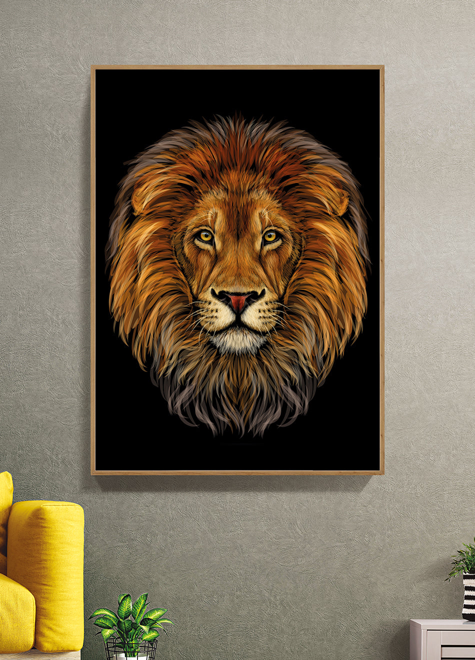 Quadro A Face Do Leão