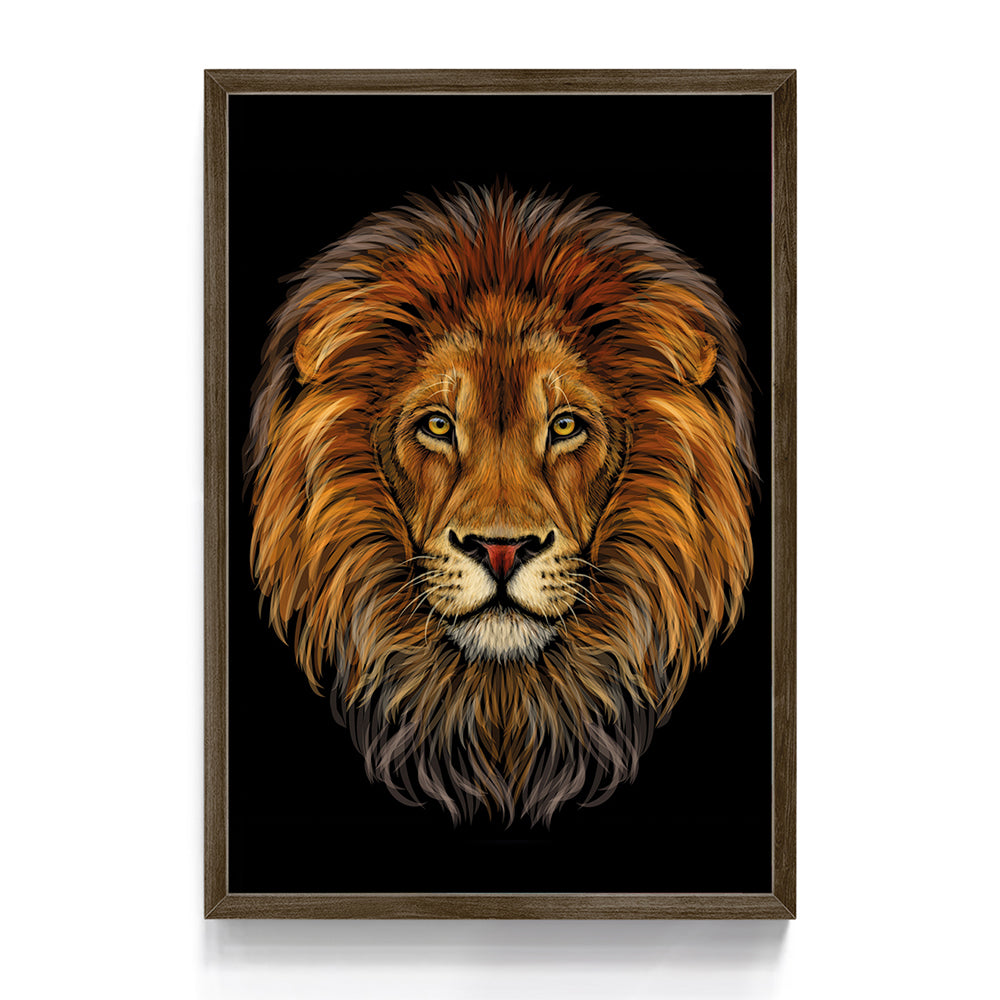 Quadro A Face Do Leão