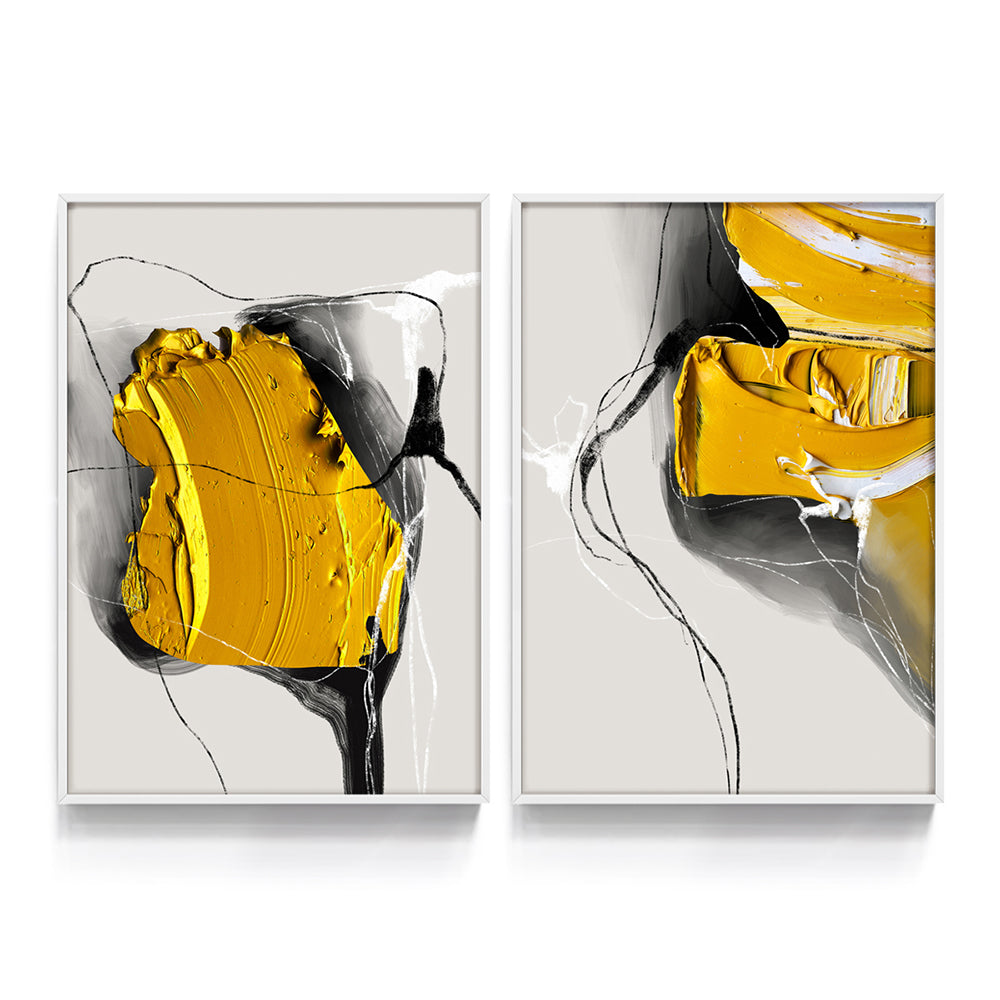 Composição de quadros Duo Acrílico Minimal 50%OFF