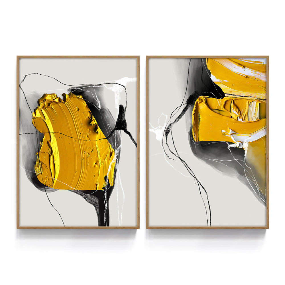 Composição de quadros Duo Acrílico Minimal 50%OFF
