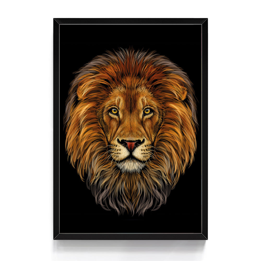 Quadro A Face Do Leão