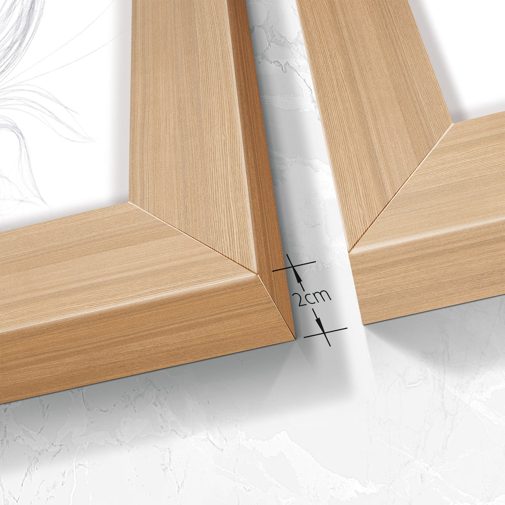 Composição de Quadros Paris & Penas Brancas Sucesso- 60OFF