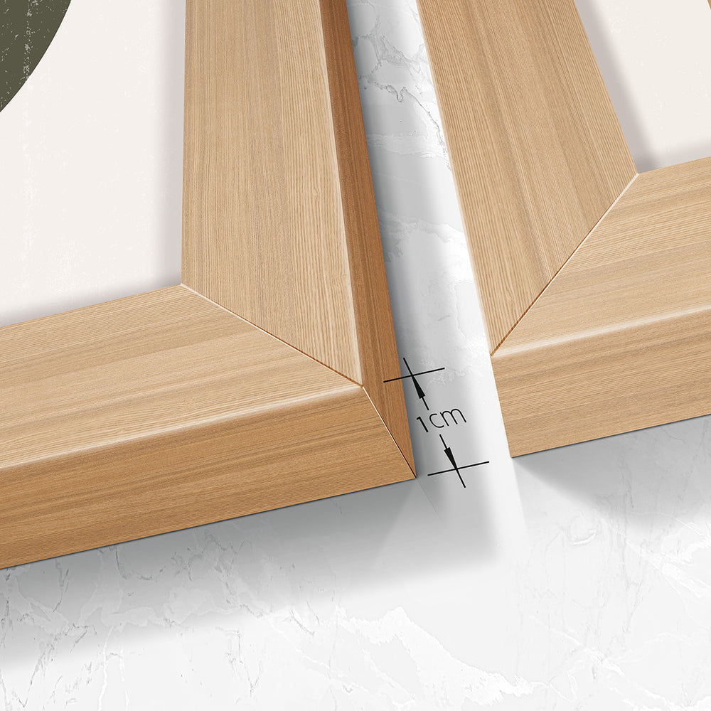 Composição de Quadros Formas Geométricas e Dunas Terracota