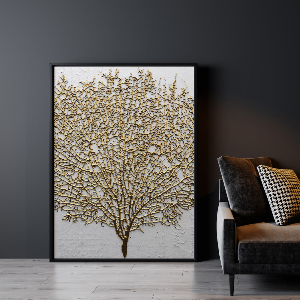Quadro Árvore Dourada Gold