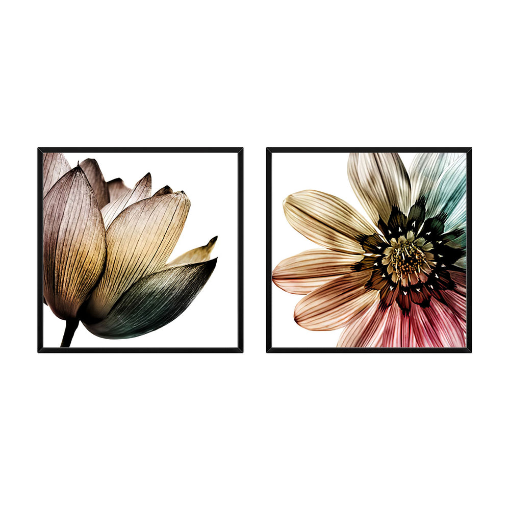 Composição de quadros Dupla Flores Color