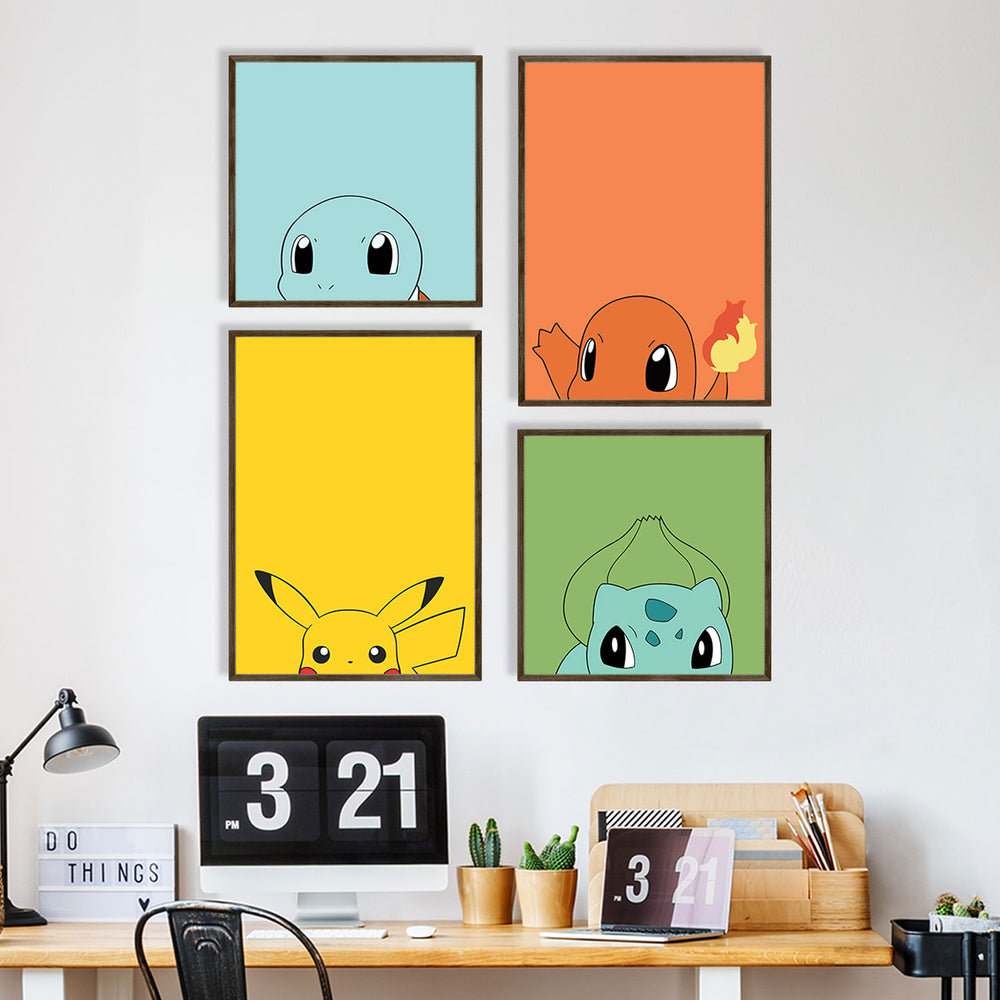 Composição de quadros Pokémons