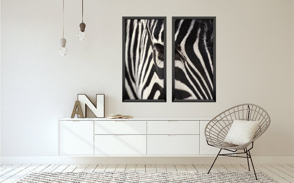 Composição de quadros Listras de Zebra 2