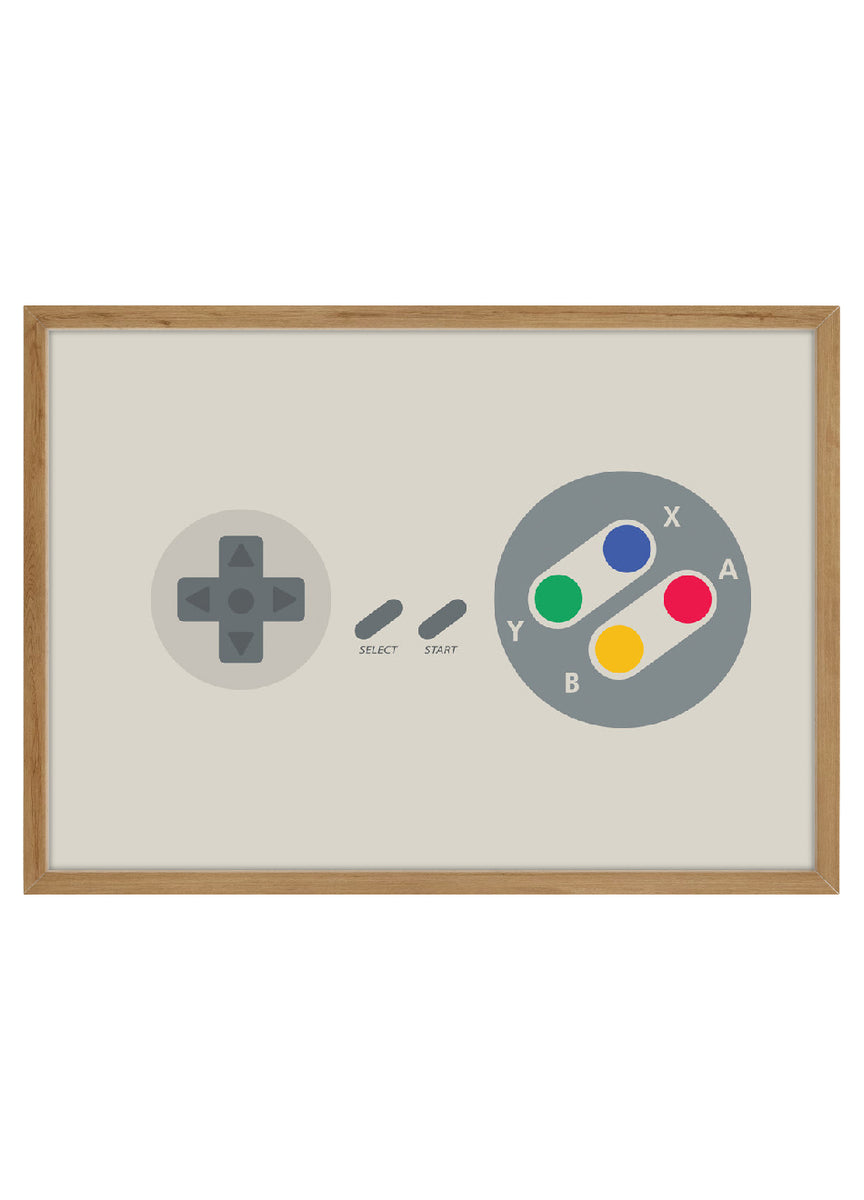 Quadro Nintendo Controle – TOQUE POP 🖤